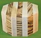 Bowl #419 - Striped Segmented Bowl Blank - Yellow Birch & Zebrawood ~ 6 x 3 Tall ~ $39.99